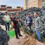 Arboriculture on the factory grounds on the occasion of Arbor Day